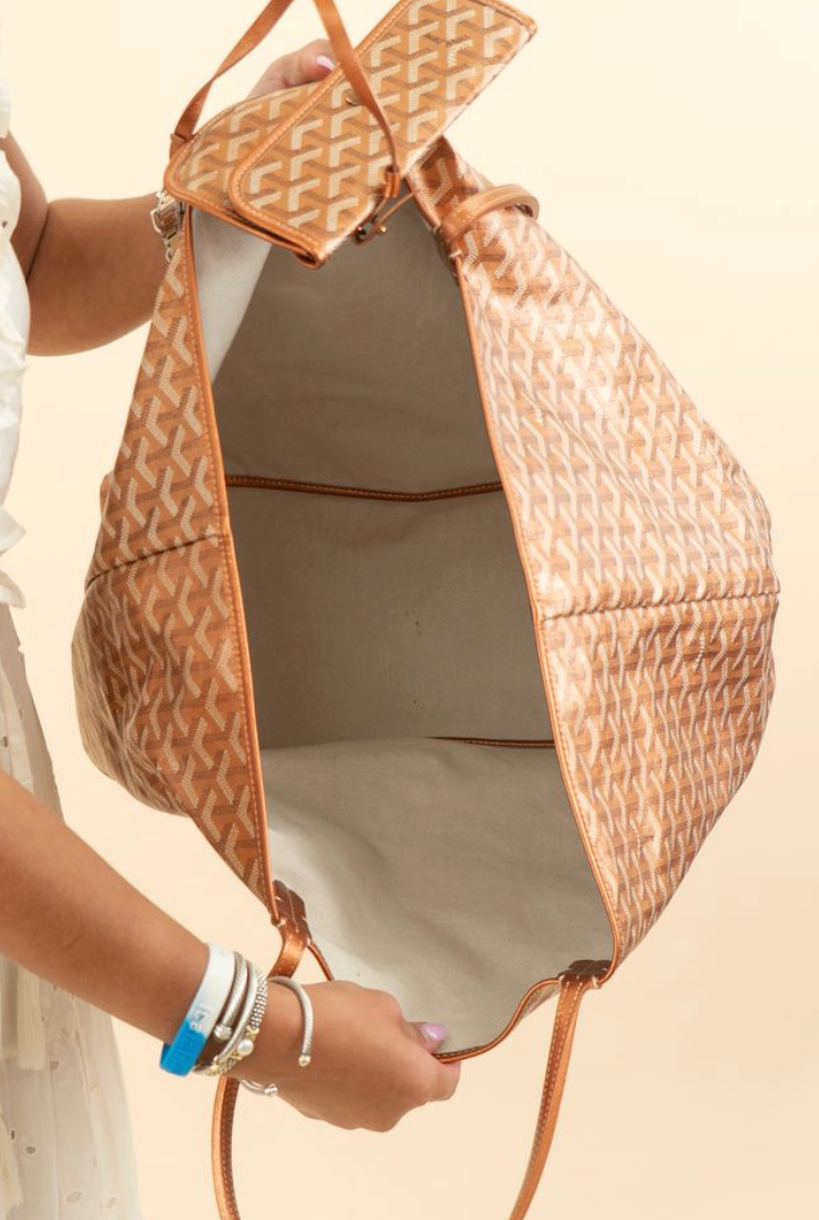 Goyard Goyardine Limited-Edition St. Louis Coated Canvas Rose Gold GM