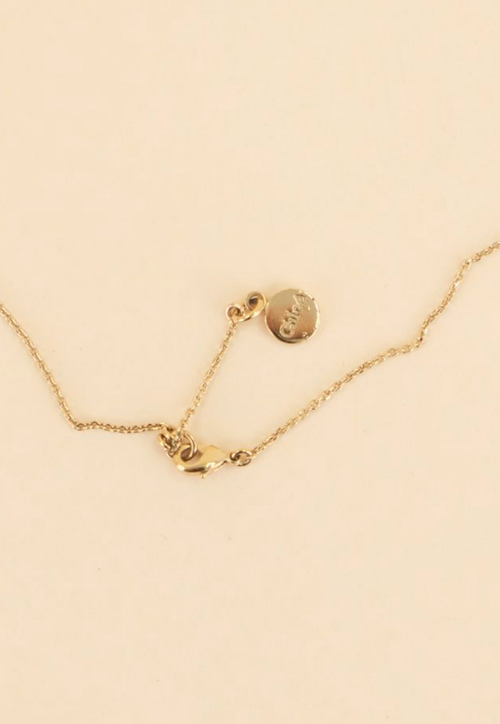 Chloe interlocking gold necklace (retail $850)
