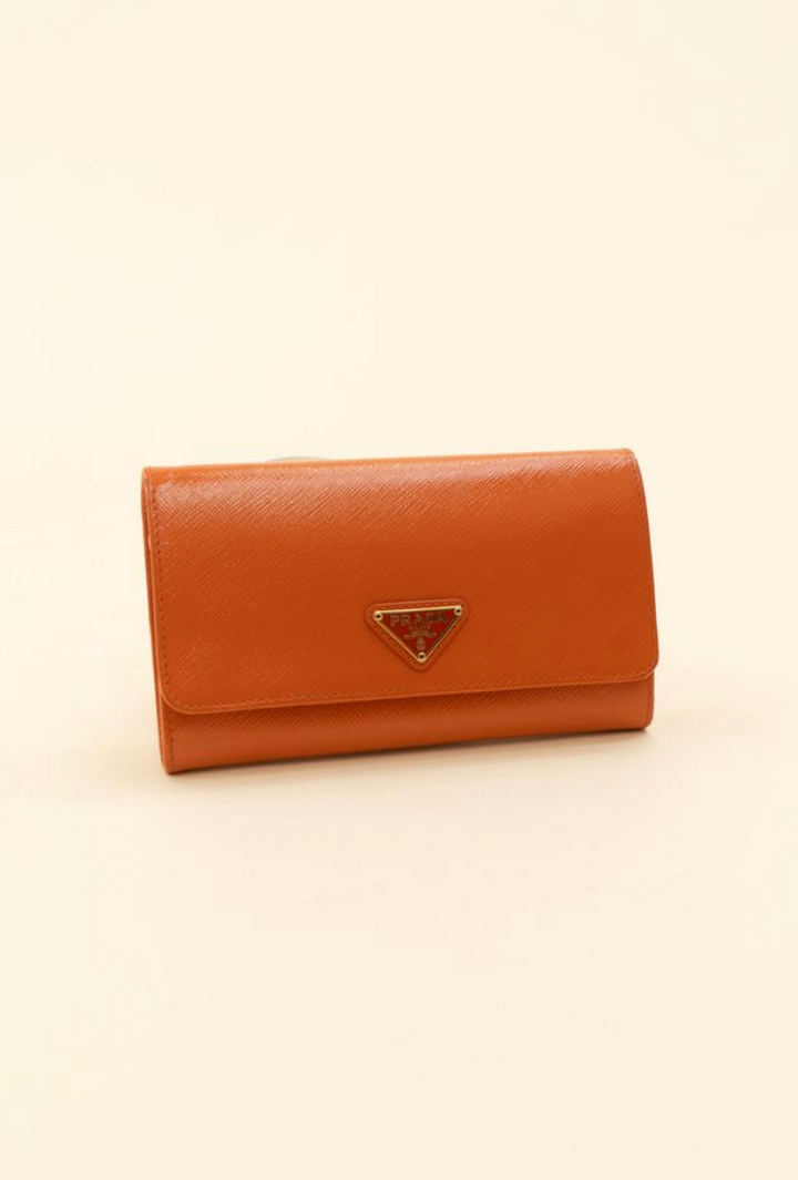 Prada Saffiano Wallet on Strap