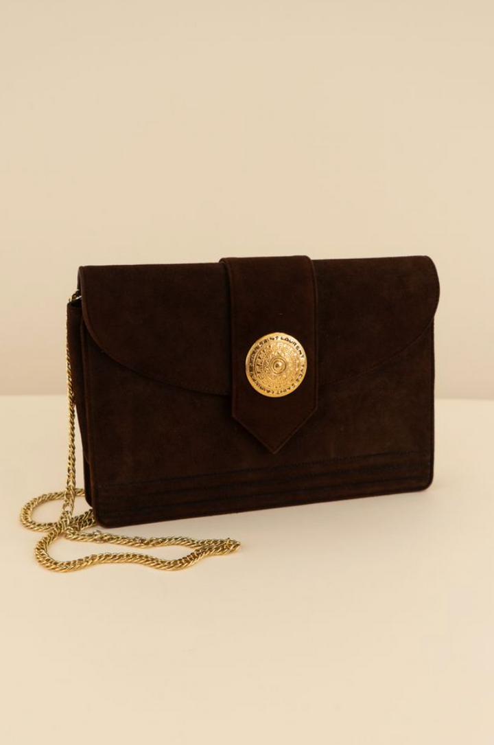 Saint Laurent Suede Shoulder Bag (vintage)