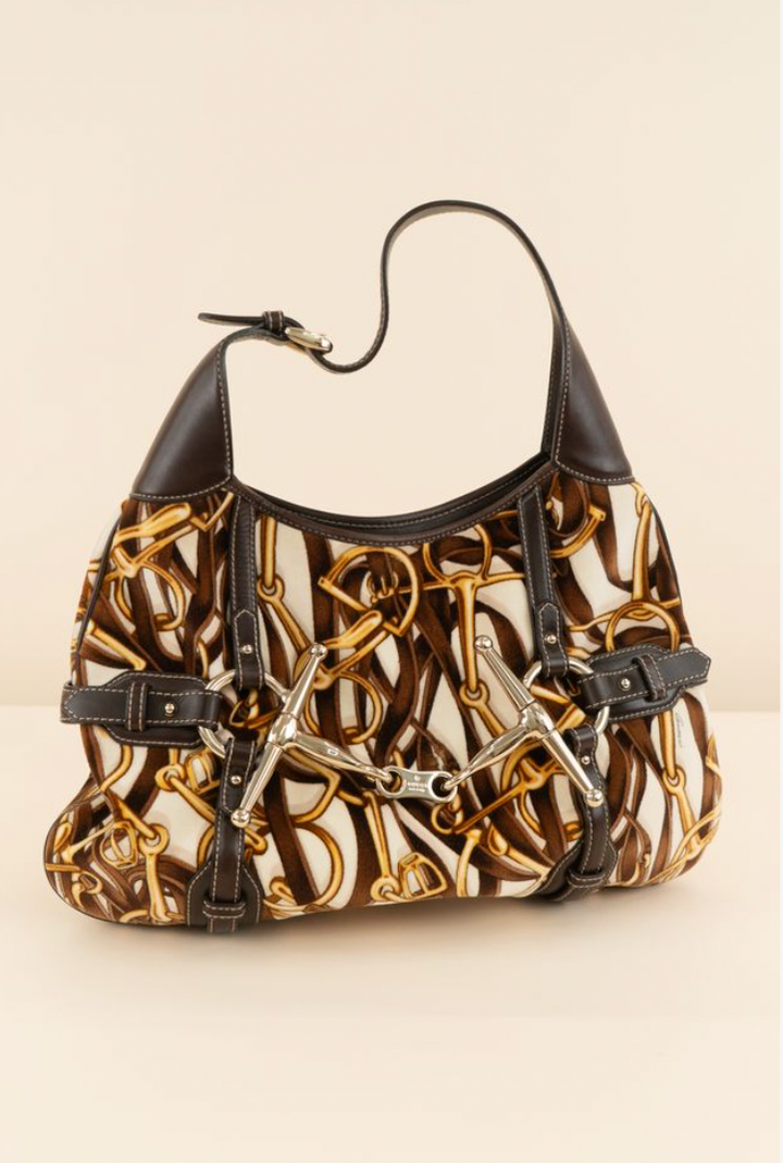 Gucci Velvet Horsebit 85th Anniversary Hobo Bag