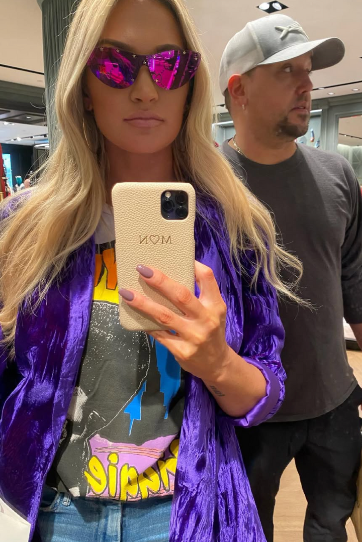 AUCTION alice + olivia purple velvet jacket (s)