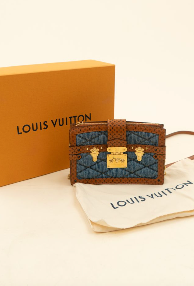 Louis Vuitton Denim Calfskin Malletage Trunk Limited Edition NWOT