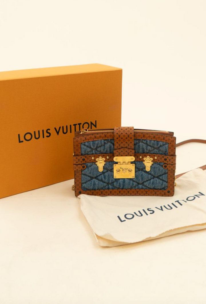 Louis Vuitton Denim Calfskin Malletage Trunk Limited Edition NWOT