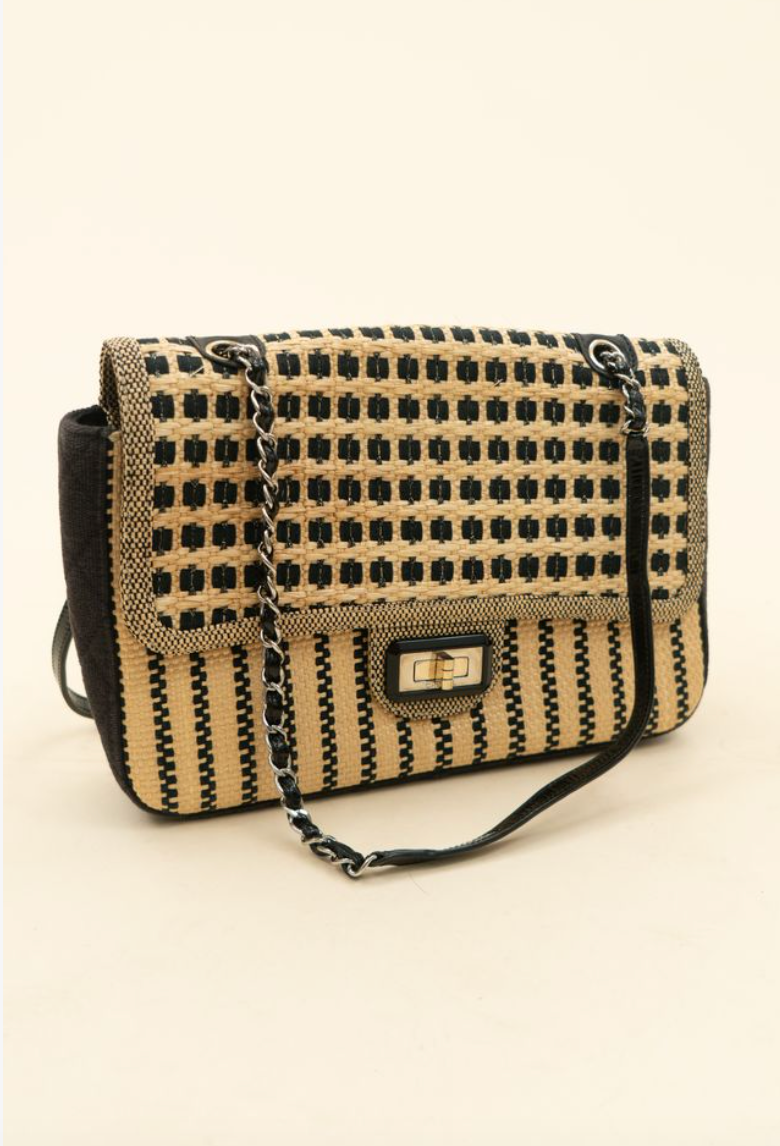 Chanel 2.55 Raffia Limited-Edition (est retail $8,900)