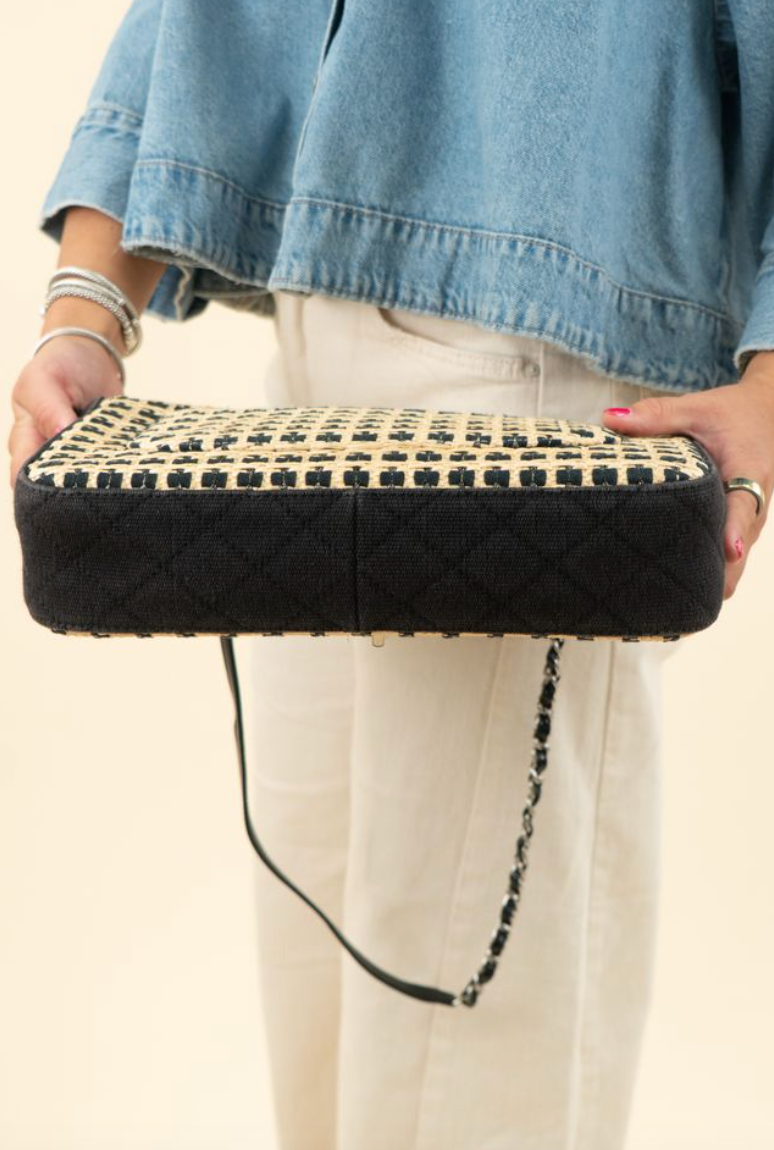 Chanel 2.55 Raffia Limited-Edition (est retail $8,900)
