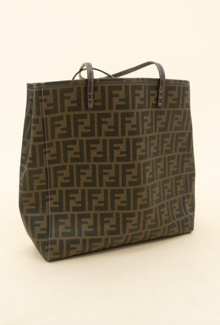 Fendi Brown Zucca Coated Canvas Tote