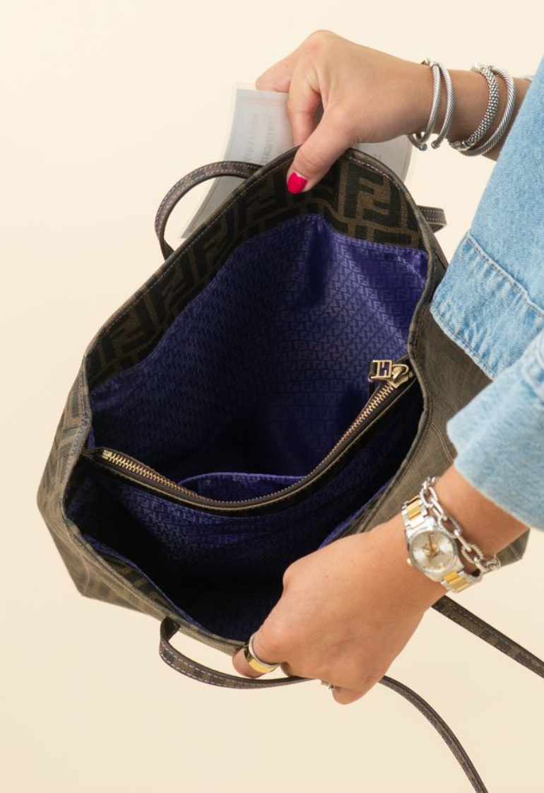 Fendi Brown Zucca Coated Canvas Tote