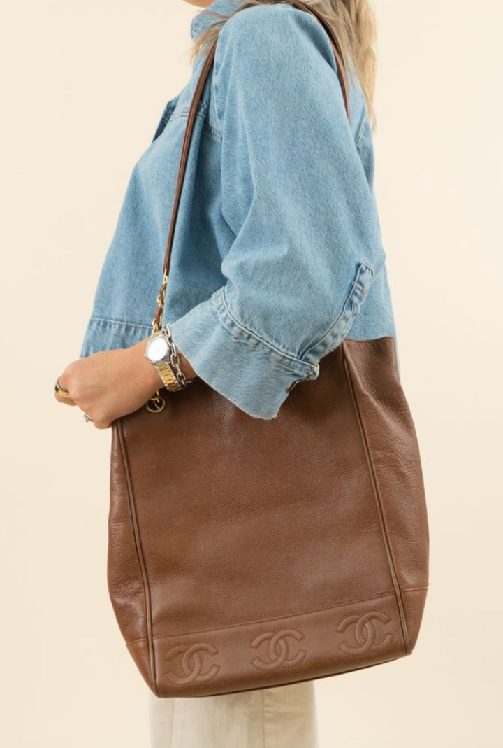 Chanel Caviar Triple C Tote (vintage)