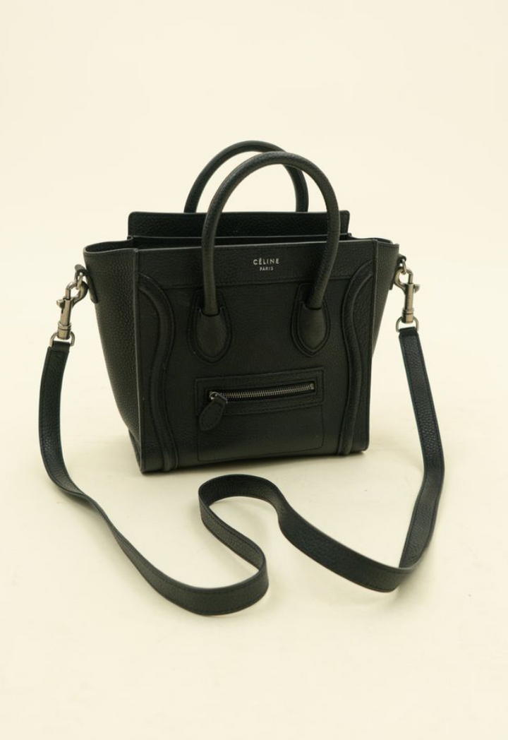 Celine Luggage Nano in Black (retail $2,800)