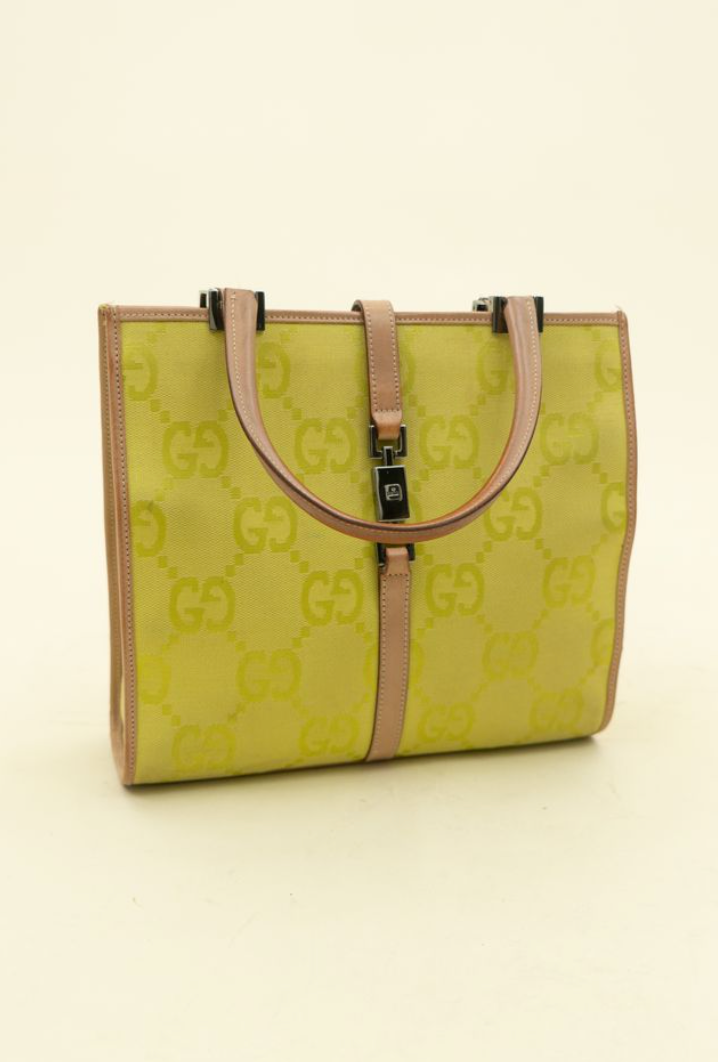 Gucci GG Canvas Square Jackie Tote