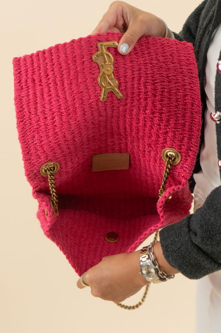 Saint Laurent Kate Raffia Shoulder Bag NWOT (retail $3,150)