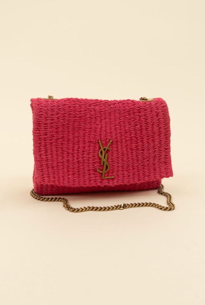 Saint Laurent Kate Raffia Shoulder Bag NWOT (retail $3,150)
