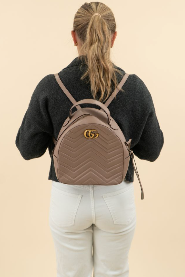 Gucci Matelasse GG Marmont Leather Backpack