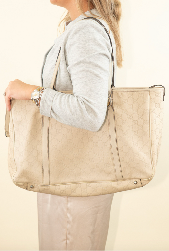 Gucci Guccissima GG Twins Tote