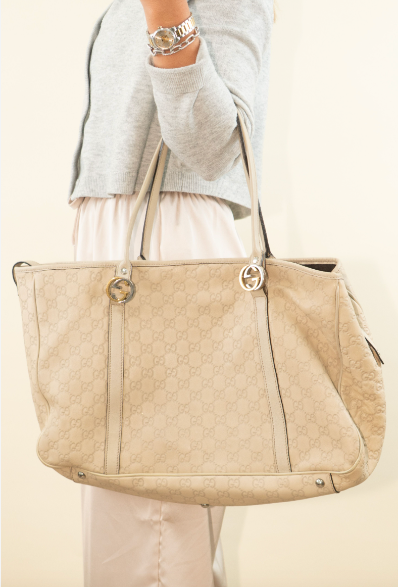 Gucci Guccissima GG Twins Tote
