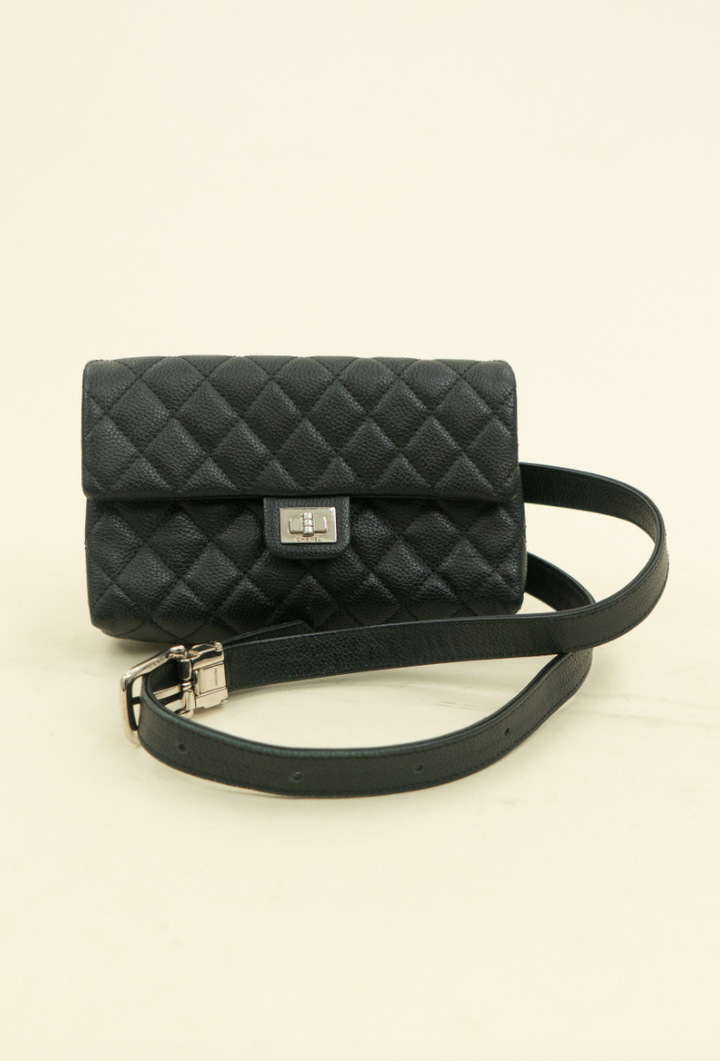 Chanel Black 2.55 Reissue Waist Belt Bag