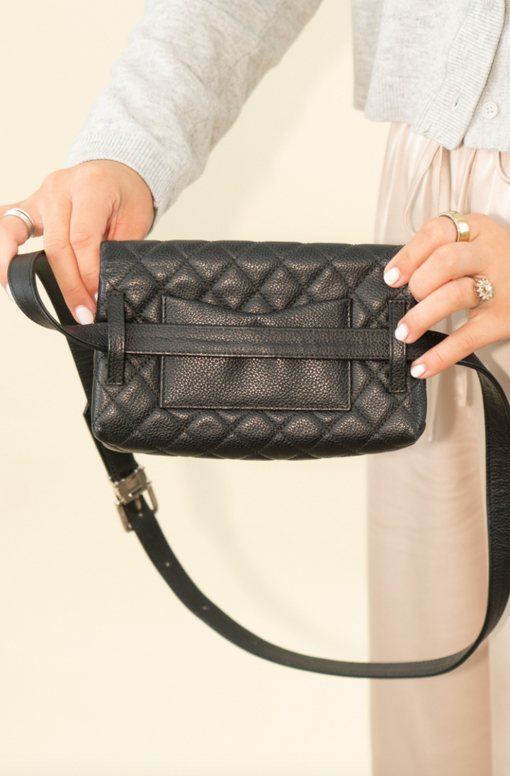Chanel Black 2.55 Reissue Waist Belt Bag