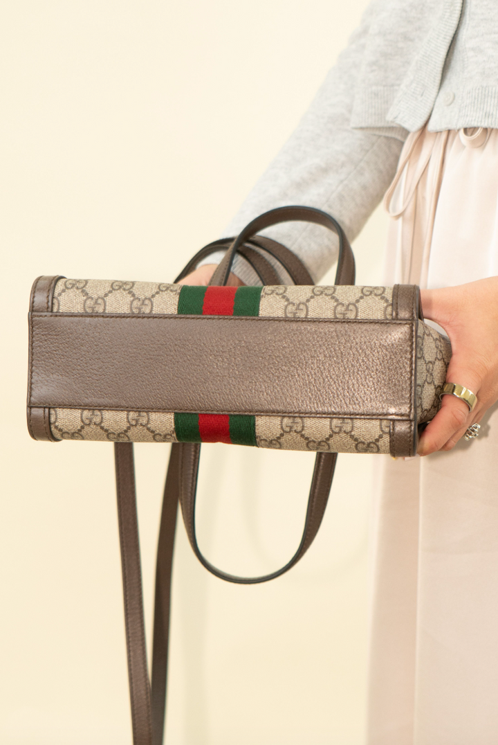 Gucci GG Supreme Monogram Ophidia Tote, Small