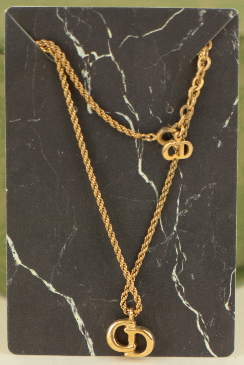 Dior Logo Necklace (vintage)