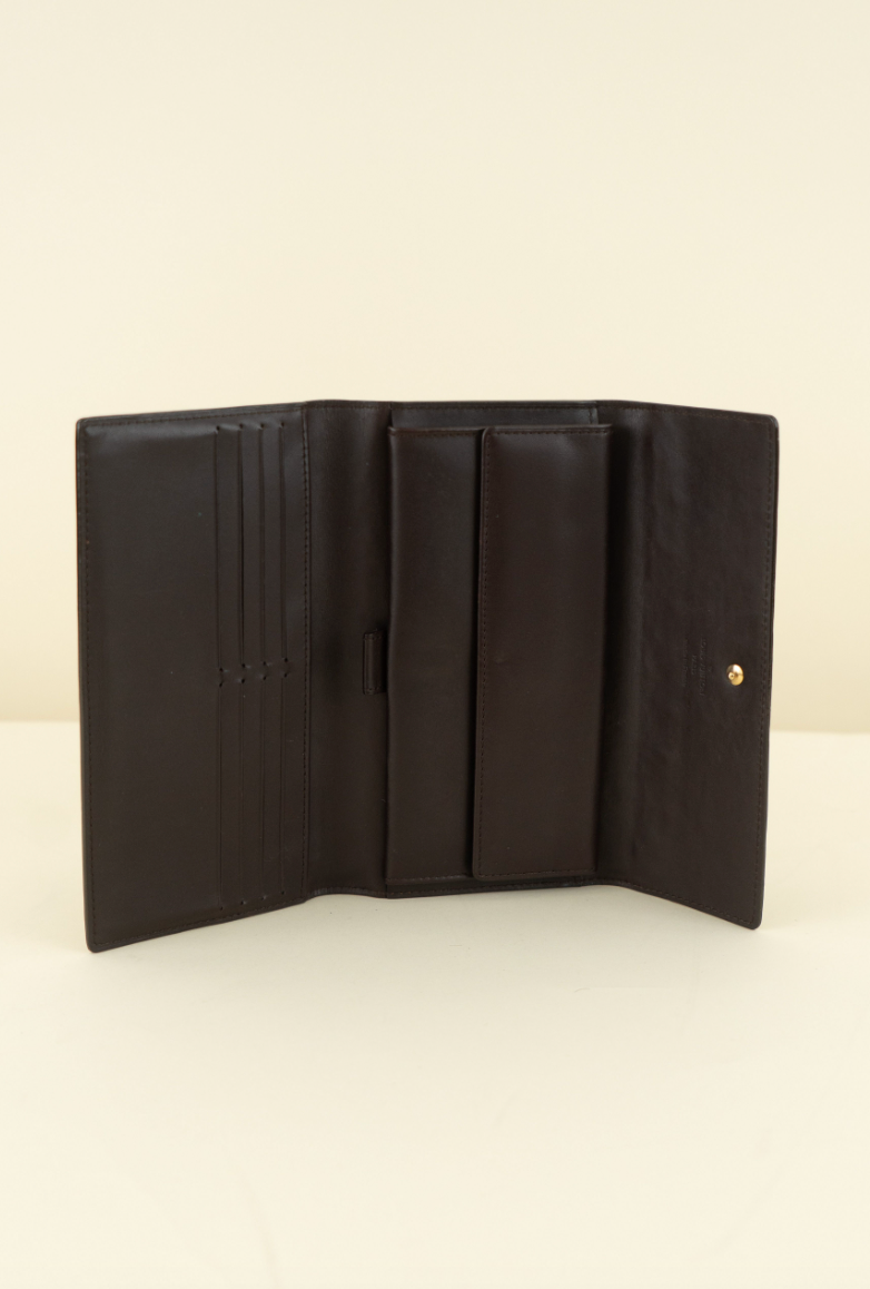 Louis Vuitton Amarante Monogram Vernis Sarah Wallet