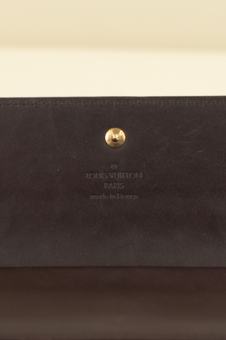 Louis Vuitton Amarante Monogram Vernis Sarah Wallet