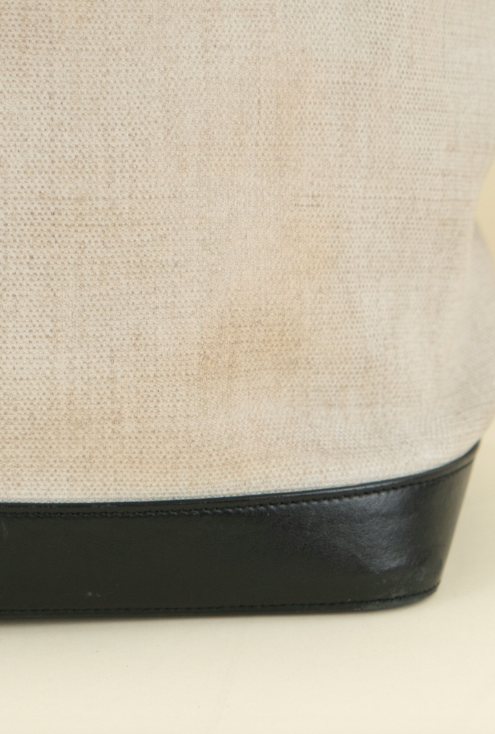 Saint Laurent Teddy Canvas and Leather Tote Bag (est. retail $1,600)