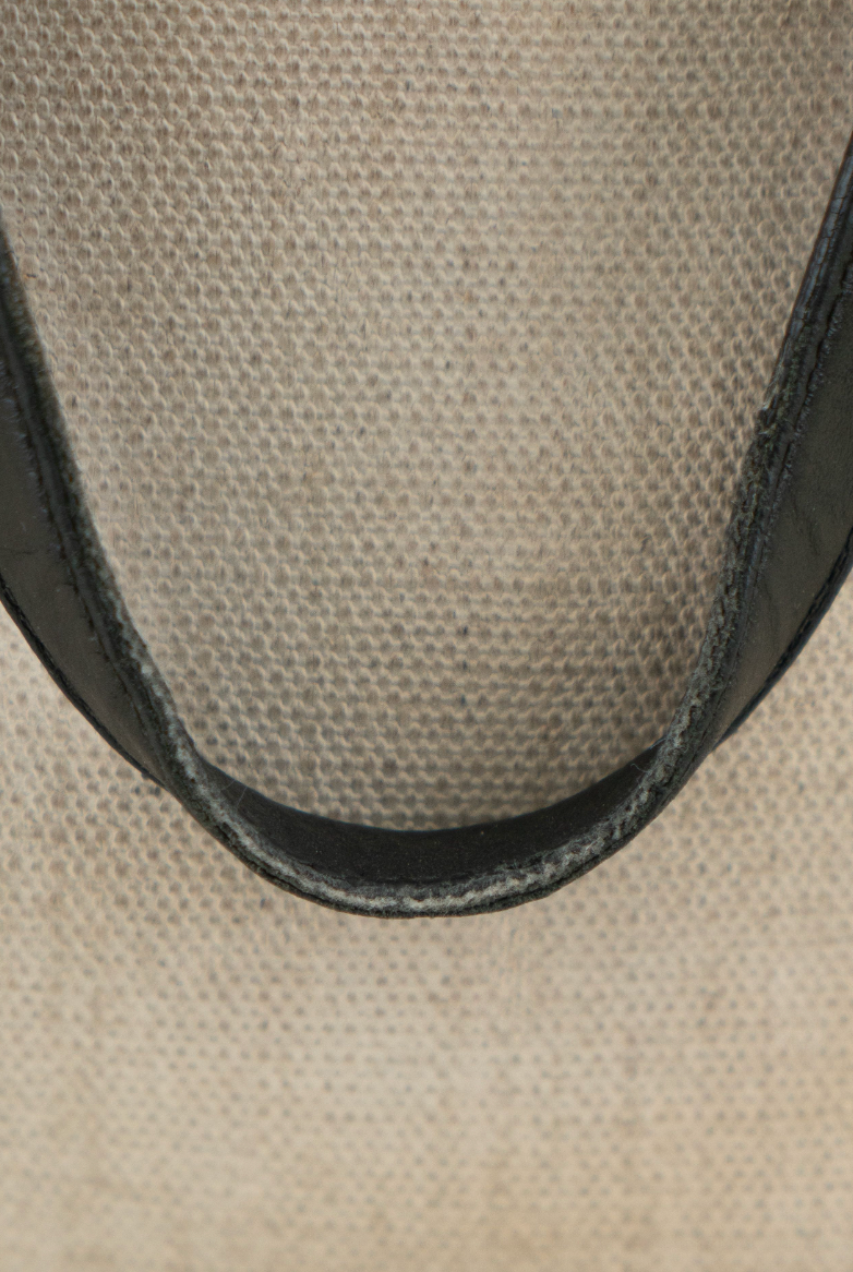 Saint Laurent Teddy Canvas and Leather Tote Bag (est. retail $1,600)