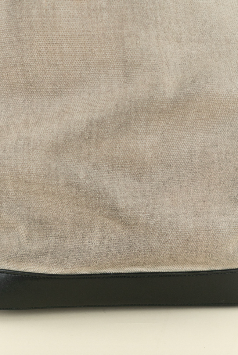 Saint Laurent Teddy Canvas and Leather Tote Bag (est. retail $1,600)
