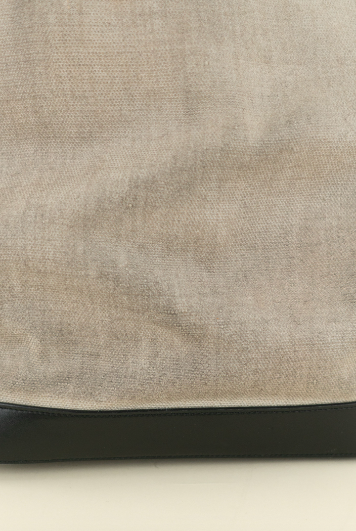 Saint Laurent Teddy Canvas and Leather Tote Bag (est. retail $1,600)