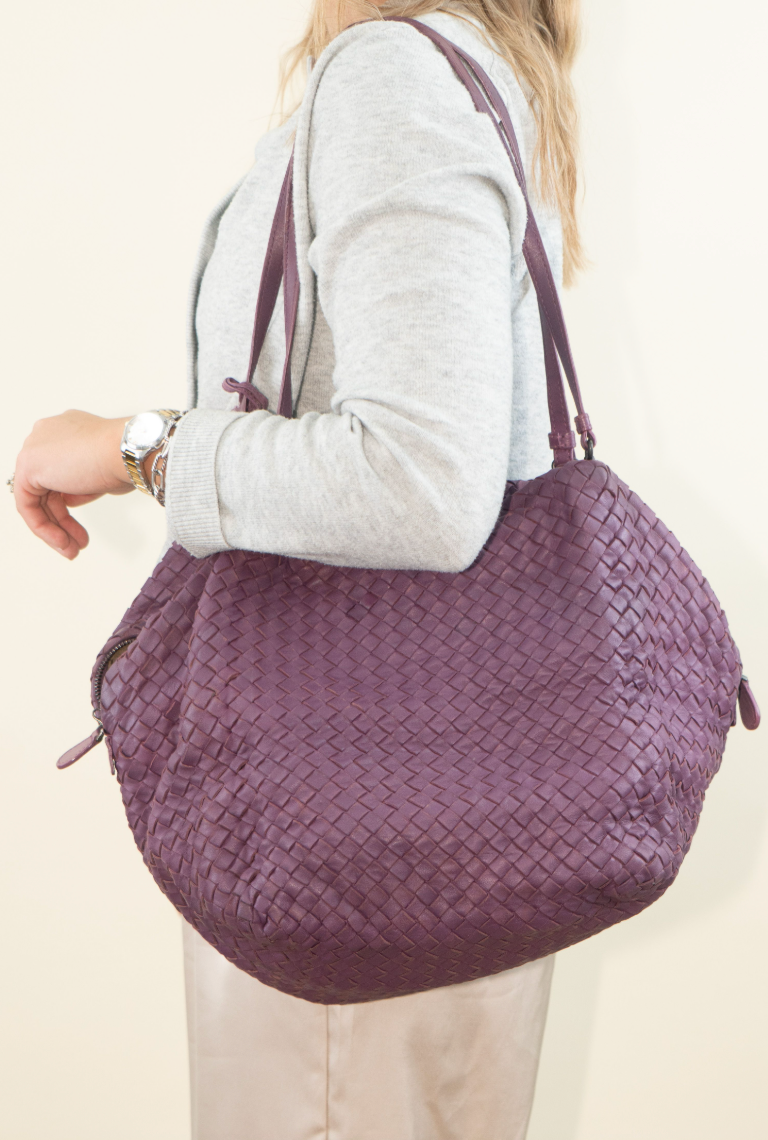 Bottega Veneta Nappa Intrecciato Parachute Leather Tote (est. retail $3,200)