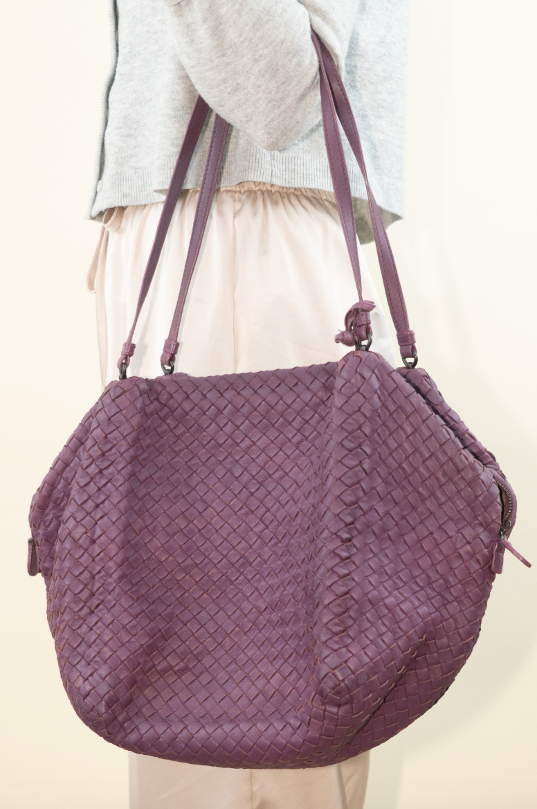 Bottega Veneta Nappa Intrecciato Parachute Leather Tote (est. retail $3,200)