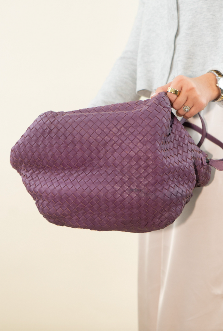 Bottega Veneta Nappa Intrecciato Parachute Leather Tote (est. retail $3,200)