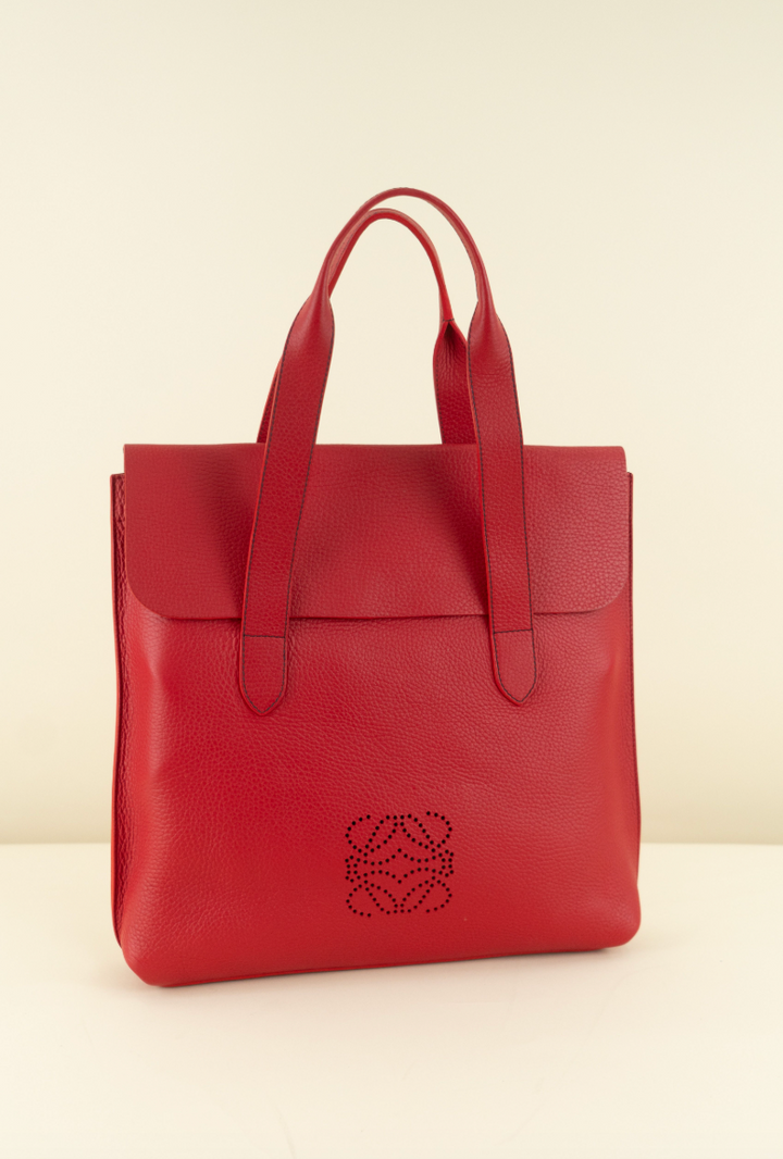 Loewe Anagram Slap Top Briefcase Bag (retail $2,350)