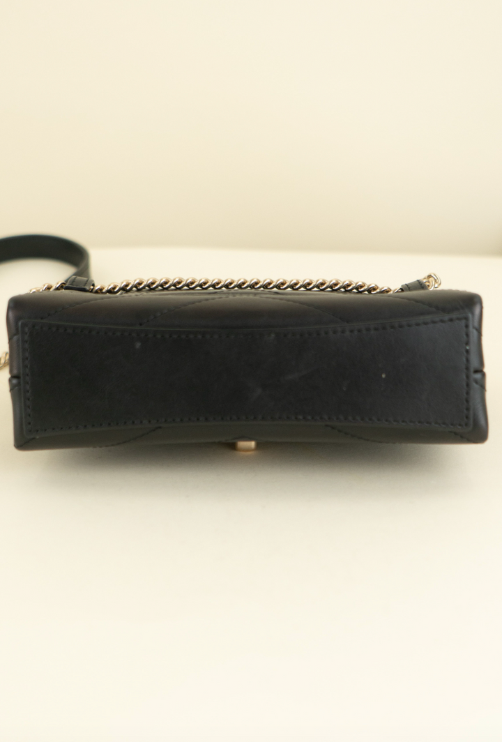 Chanel Chevron Coco Waist Bag, Black
