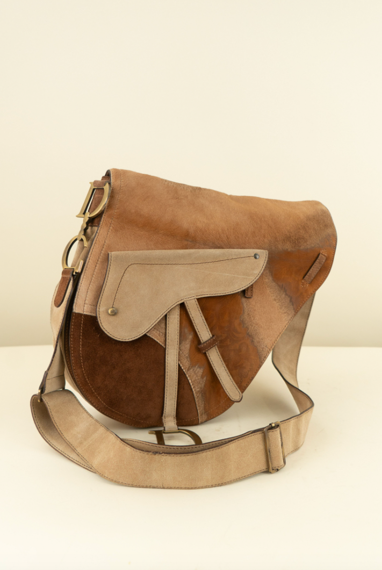 Dior Pony Hair Large Saddle Bag, Limited Edition (retail $5,795)