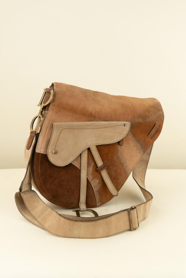 Dior Pony Hair Large Saddle Bag, Limited Edition (retail $5,795)