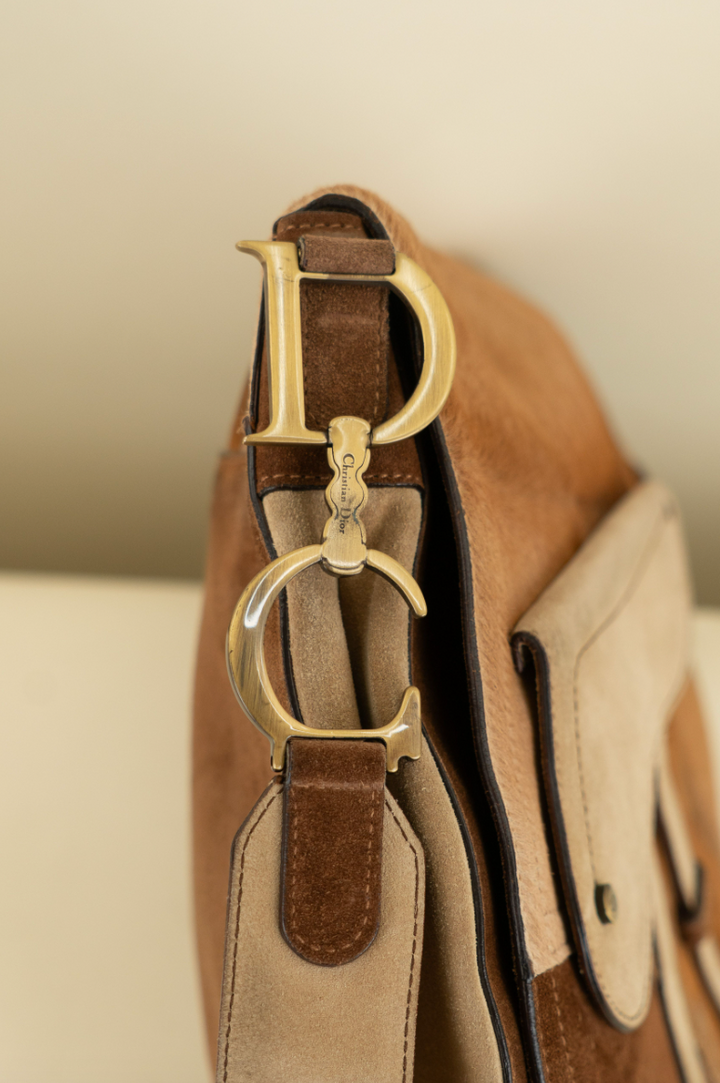 Dior Pony Hair Large Saddle Bag, Limited Edition (retail $5,795)