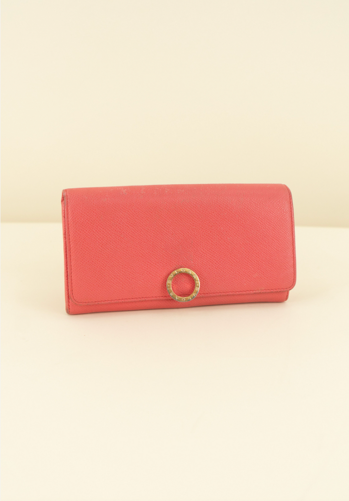 Bvlgari Leather Long Wallet