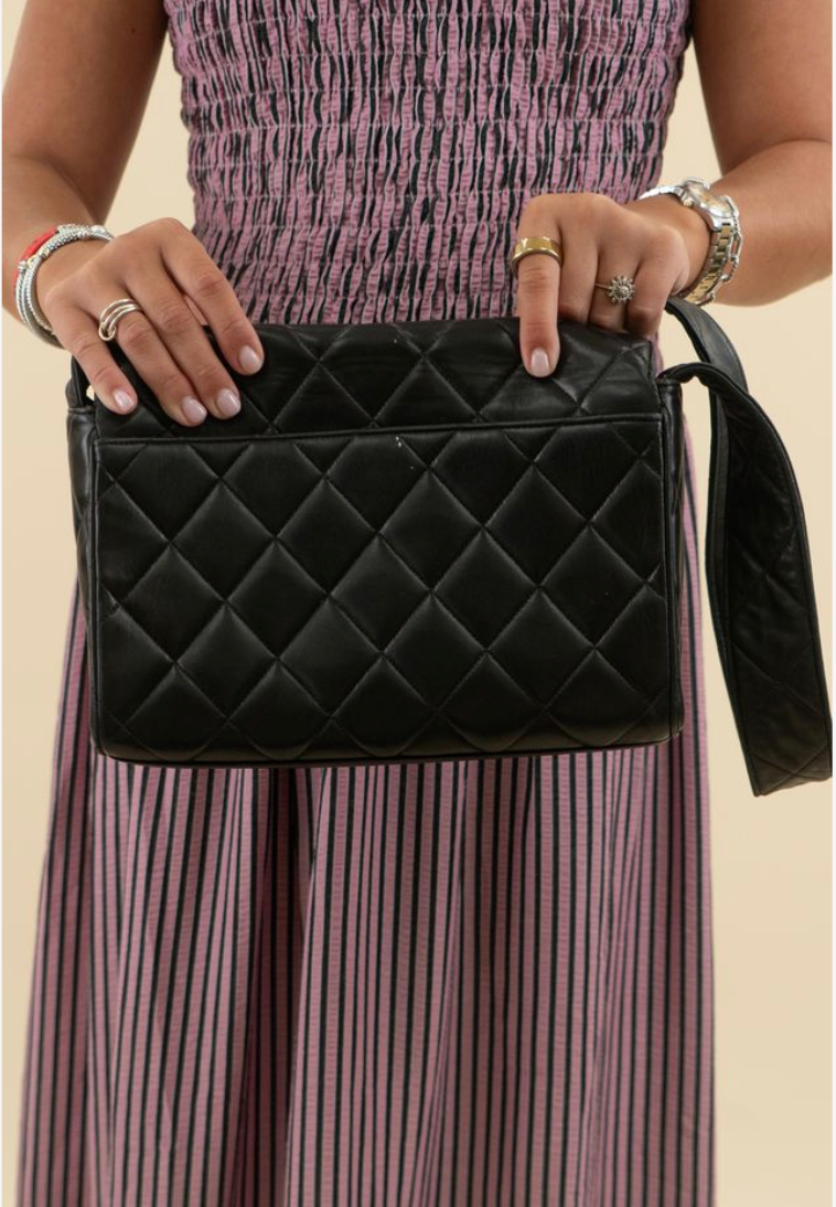 Chanel CC Quilted Lambskin Flap Bag (vintage)