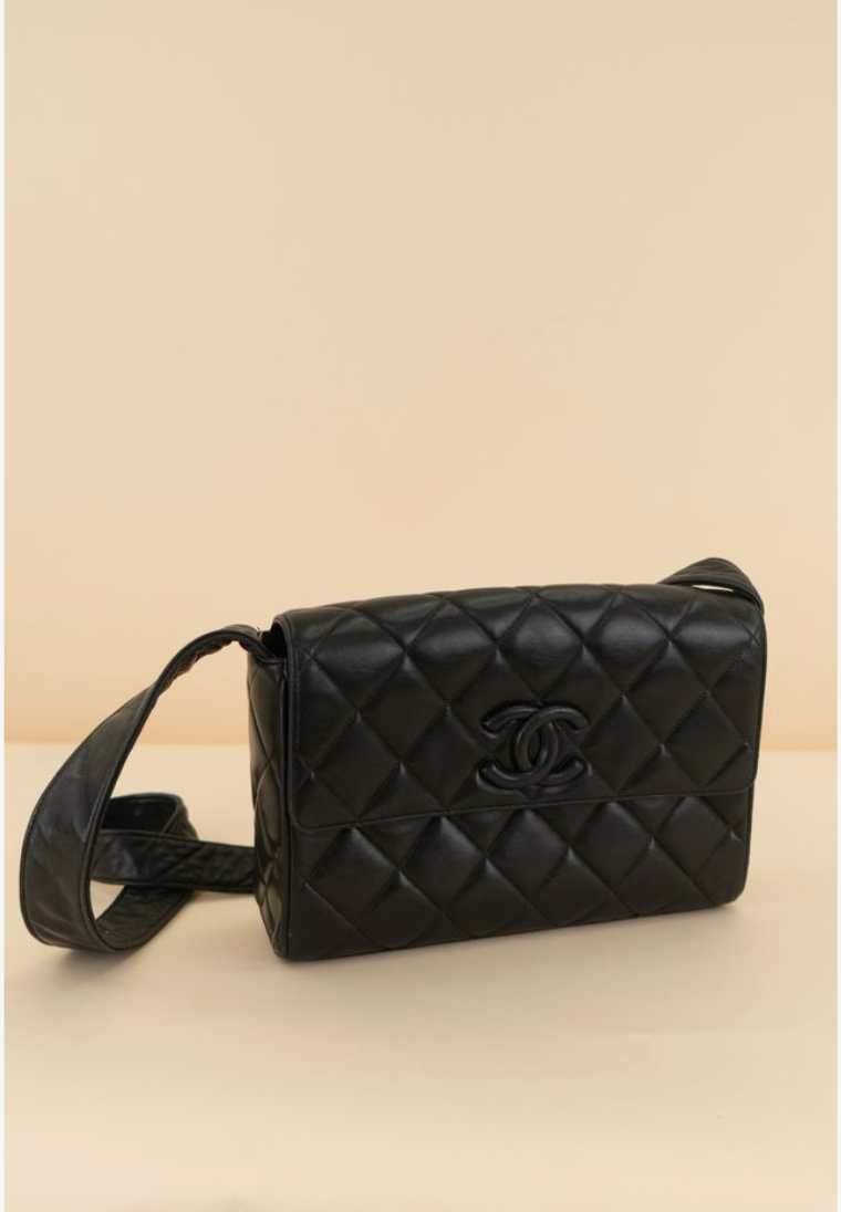 Chanel CC Quilted Lambskin Flap Bag (vintage)