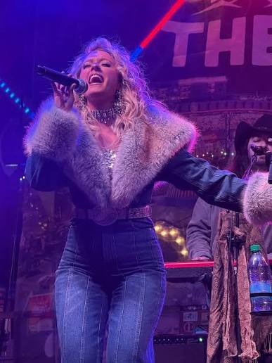 *AUCTION* akira denim and fur jumpsuit (m)